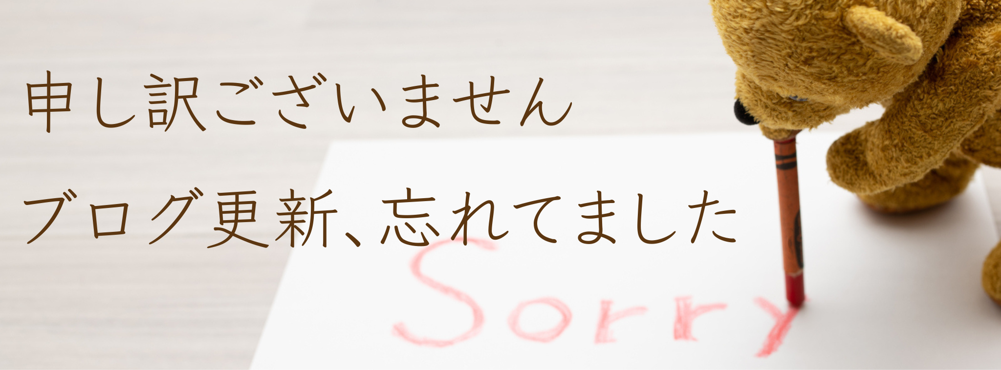 申し訳ございません